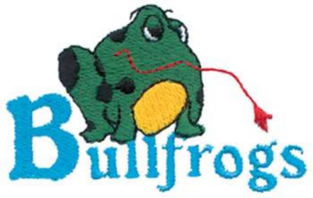 Picture of Bullfrogs Mascot Machine Embroidery Design