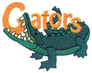 Picture of Gators Mascot Machine Embroidery Design