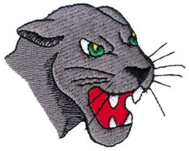 Picture of Cougar Head Machine Embroidery Design