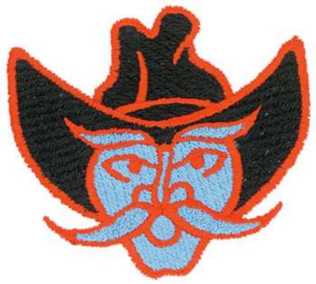 Picture of Cowboy Head Machine Embroidery Design