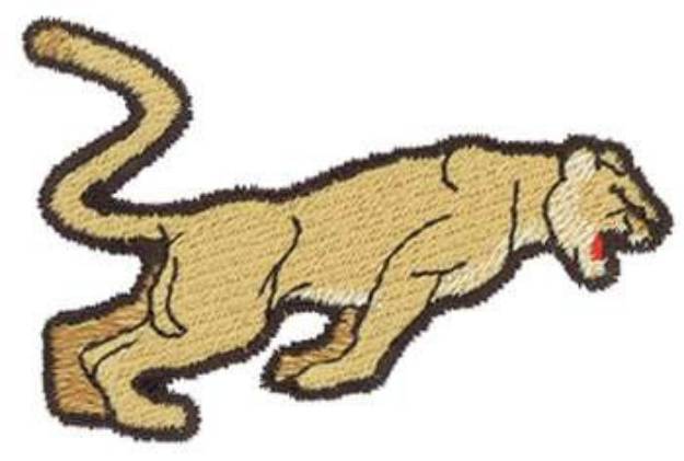 Picture of Cougar Mascot Machine Embroidery Design