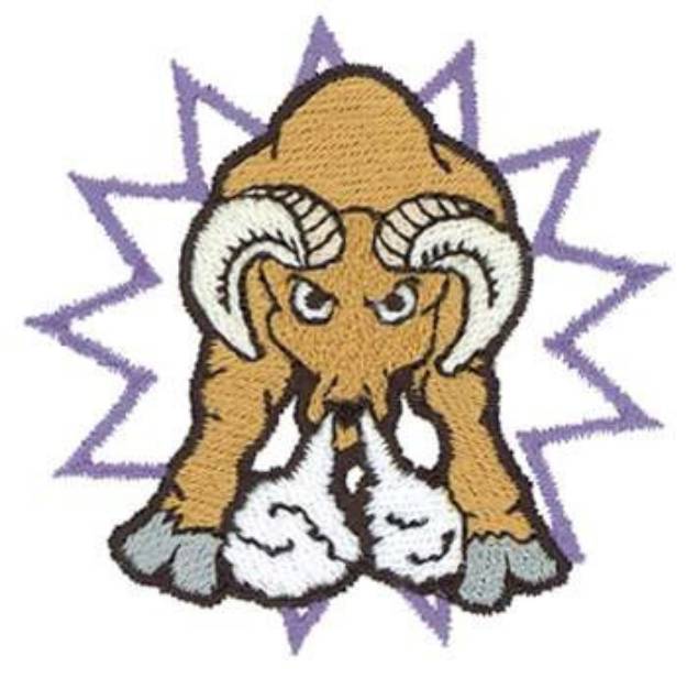 Picture of Ram Machine Embroidery Design