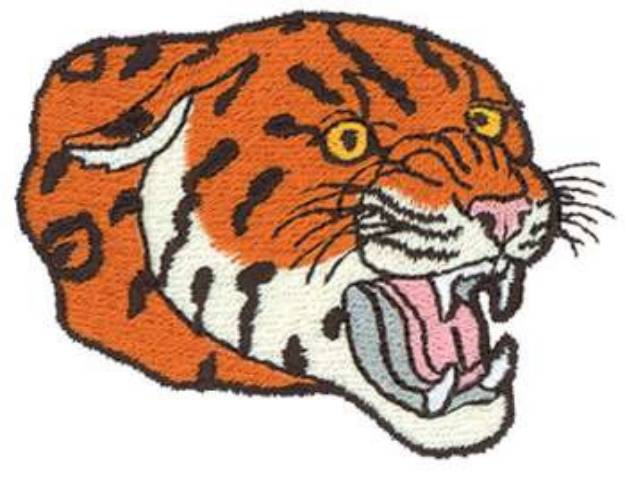 Picture of Jaguar Head Machine Embroidery Design