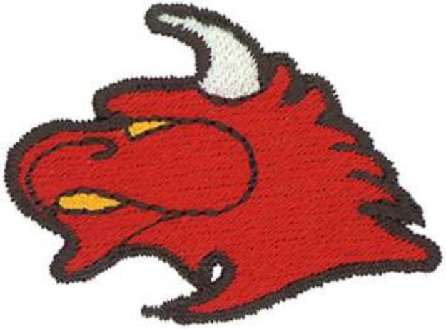 Picture of Dragon Head Machine Embroidery Design