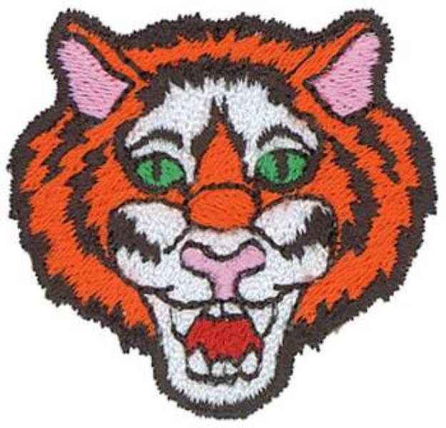 Picture of Tiger Head Machine Embroidery Design