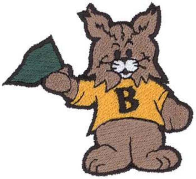 Picture of Bobcat Mascot Machine Embroidery Design