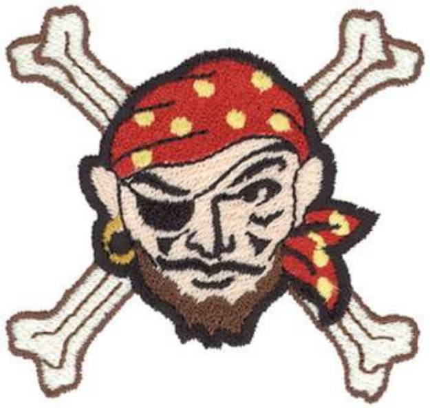 Picture of Buccaneers Mascot Machine Embroidery Design