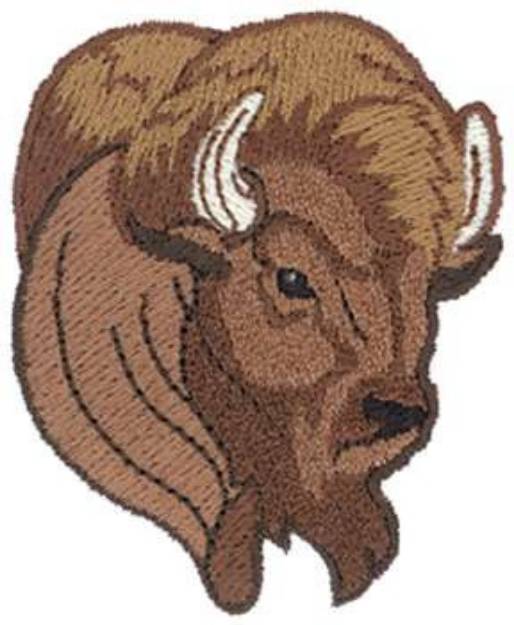 Picture of Buffalo Head Machine Embroidery Design