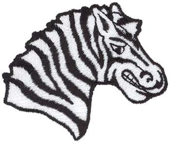 Zebra Head Machine Embroidery Design