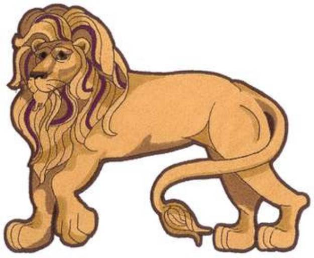 Picture of Noble Lion Machine Embroidery Design