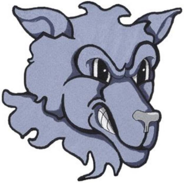 Picture of Wolf Head Machine Embroidery Design