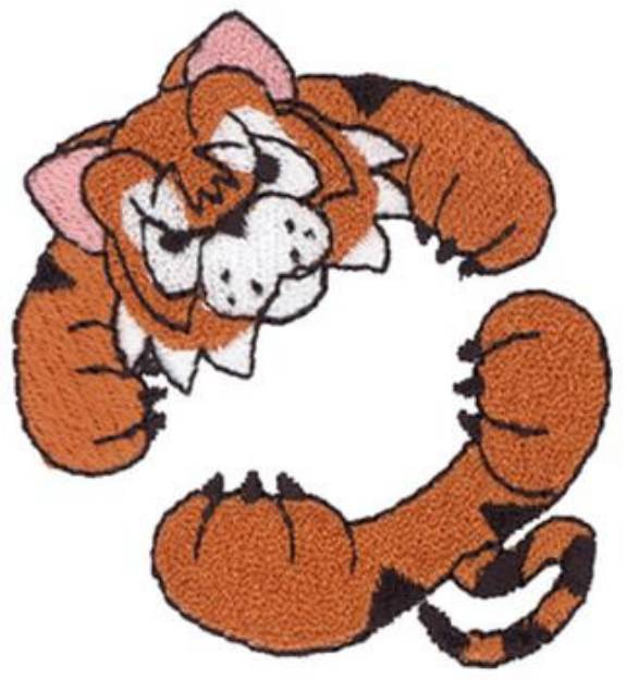 Picture of Hugging Tiger Machine Embroidery Design