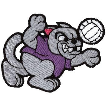 Panther Volleyball Machine Embroidery Design