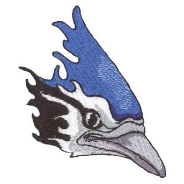 Picture of Bluejay Head Machine Embroidery Design