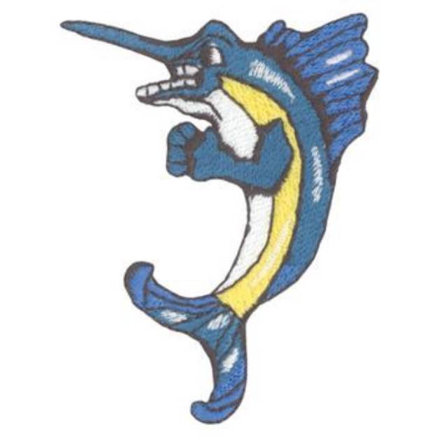 Picture of Fighting Marlin Machine Embroidery Design