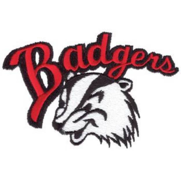 Picture of Badger Machine Embroidery Design