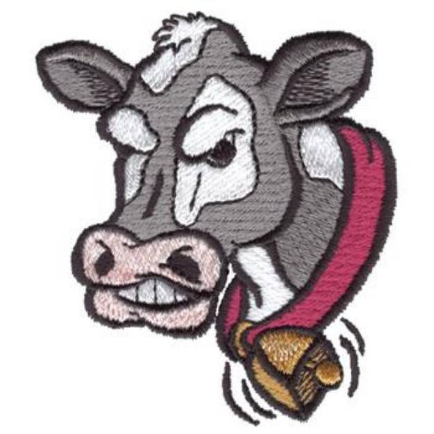 Picture of Holstein Head Machine Embroidery Design