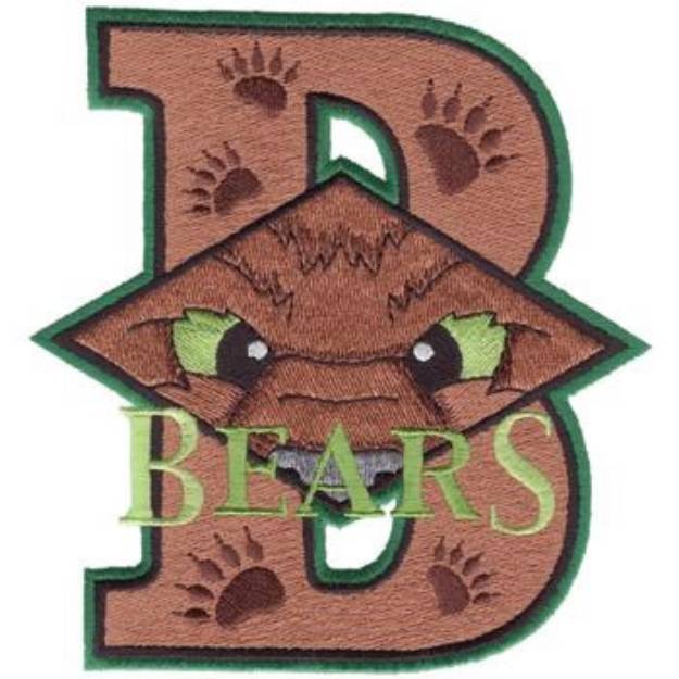 Picture of B for Bears Machine Embroidery Design