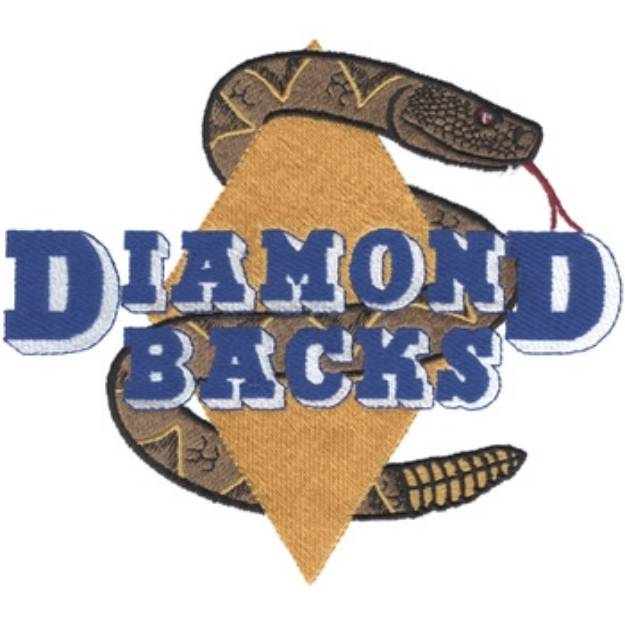 Picture of Diamondbacks Machine Embroidery Design