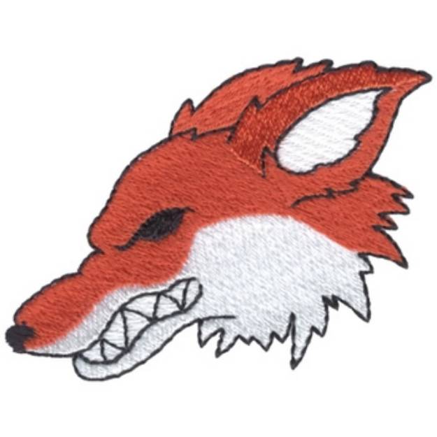 Picture of Fox Head Machine Embroidery Design