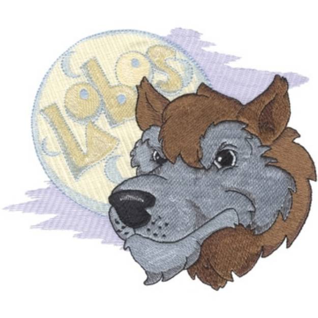 Picture of Lobos Machine Embroidery Design