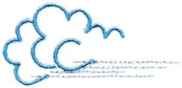 Picture of Cloud Outlines Machine Embroidery Design