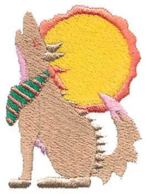 Picture of Howling Coyote Machine Embroidery Design