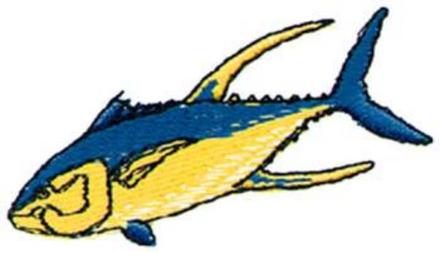 Picture of Yellowfin Tuna Machine Embroidery Design