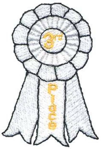 Picture of 3rd Place Ribbon Machine Embroidery Design