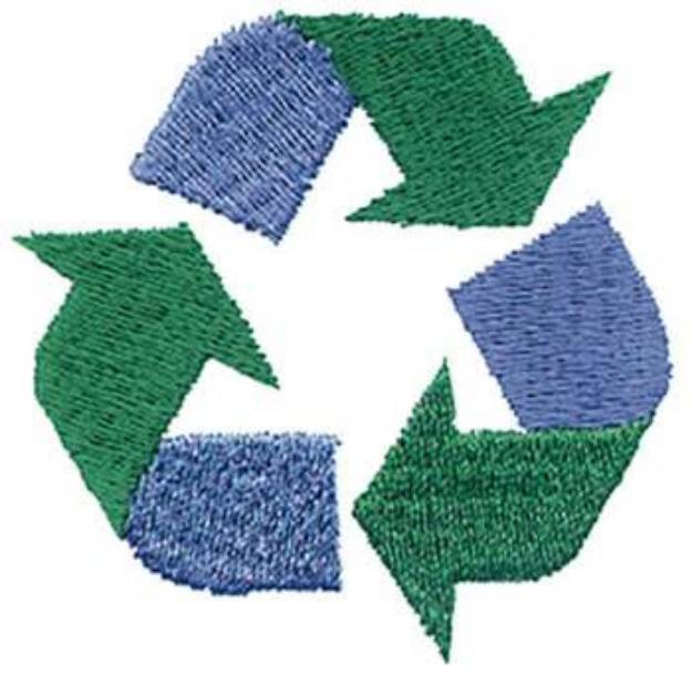Picture of Recycle Logo Machine Embroidery Design
