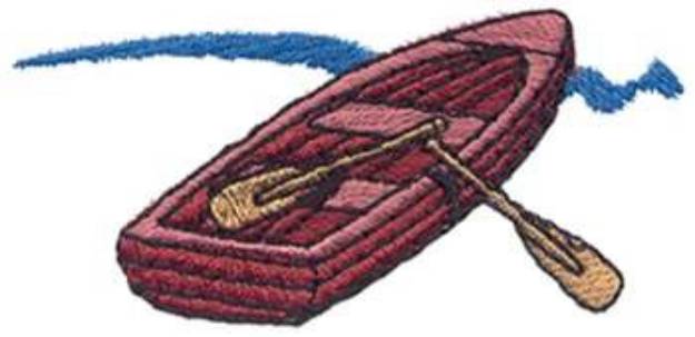 Picture of Rowboat Machine Embroidery Design