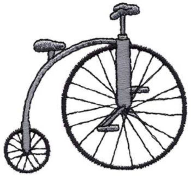 Picture of Old-time Bike Machine Embroidery Design