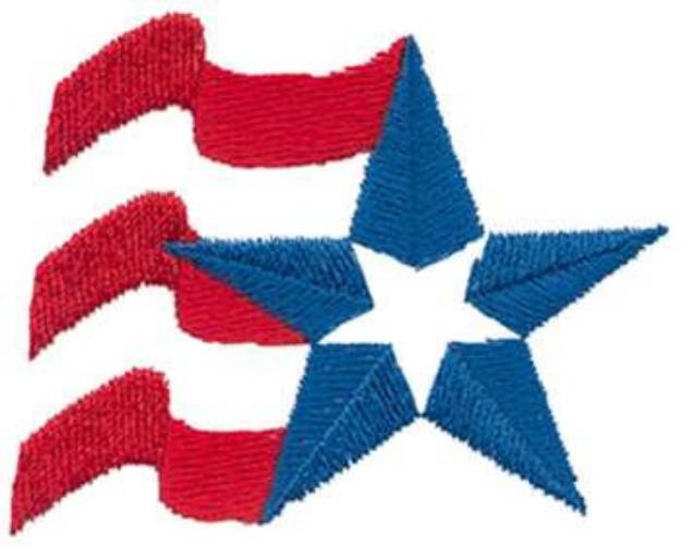 Picture of Abstract Flag Machine Embroidery Design