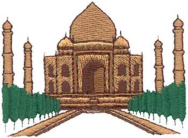 Picture of Taj Mahal Machine Embroidery Design