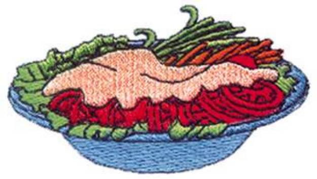 Picture of Salad Machine Embroidery Design