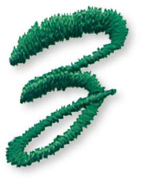 Picture of Script-Letter Z Machine Embroidery Design