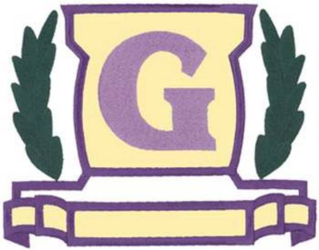 Picture of Applique Letter G Machine Embroidery Design