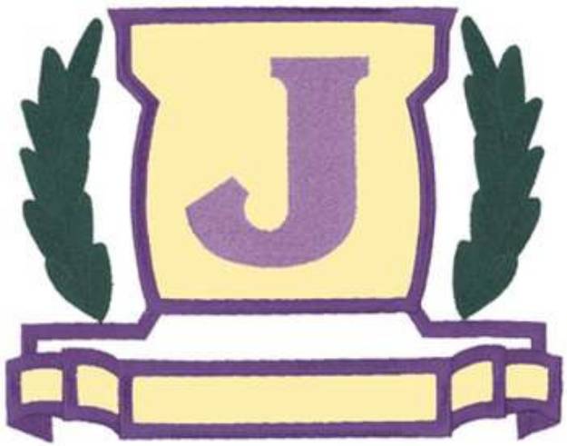 Picture of Applique Letter J Machine Embroidery Design