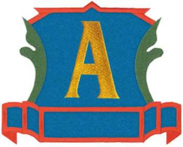 Picture of Applique Letter A Machine Embroidery Design