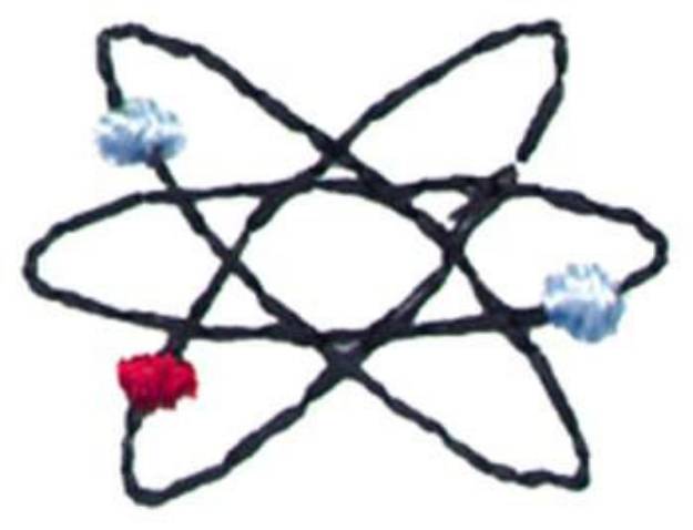 Picture of Atom Machine Embroidery Design