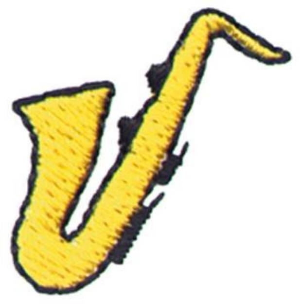 Picture of Saxophone Machine Embroidery Design