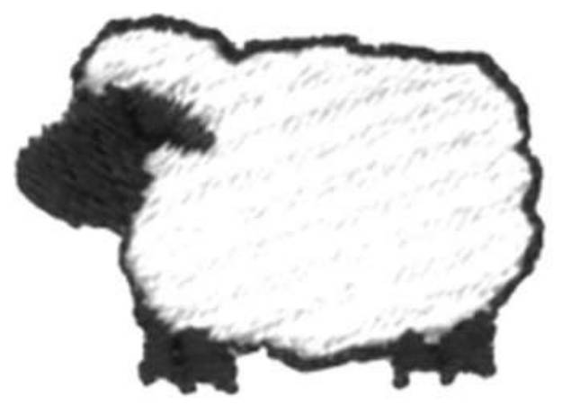 Picture of Sheep Machine Embroidery Design