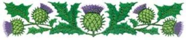 Picture of Thistle Border Machine Embroidery Design