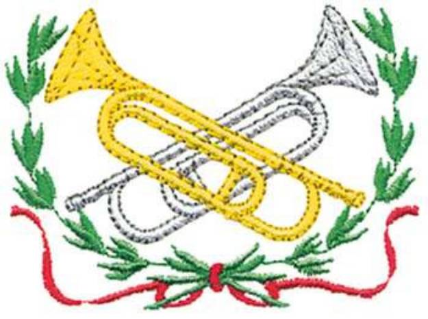 Picture of Trumpets Machine Embroidery Design