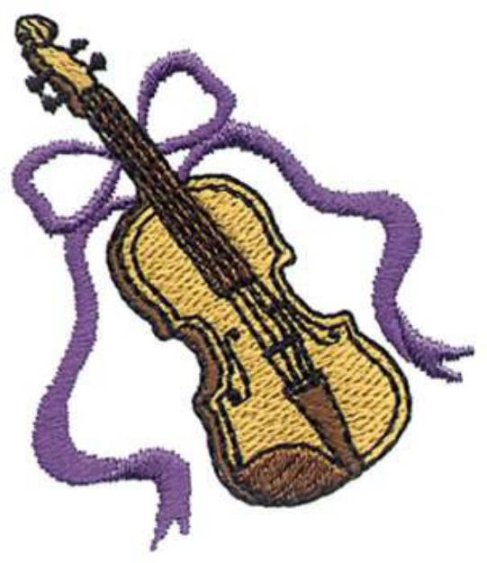 Picture of Violin Machine Embroidery Design