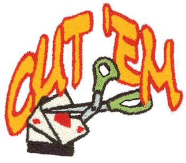 Picture of Cut Em Machine Embroidery Design