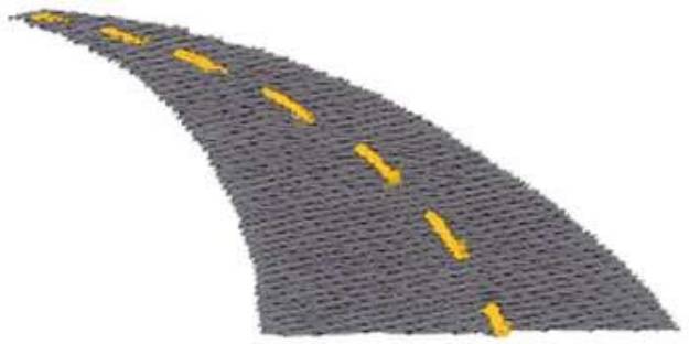 Picture of Two-Lane Highway Machine Embroidery Design