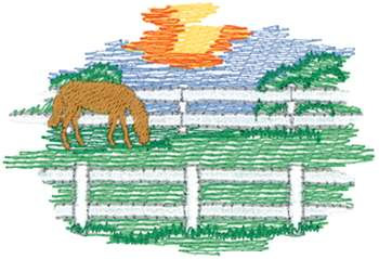 Kentucky Bluegrass Machine Embroidery Design