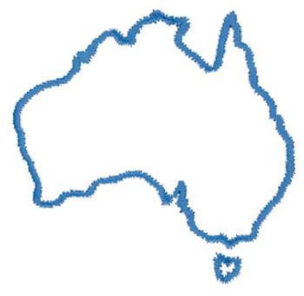 Picture of Australia Machine Embroidery Design