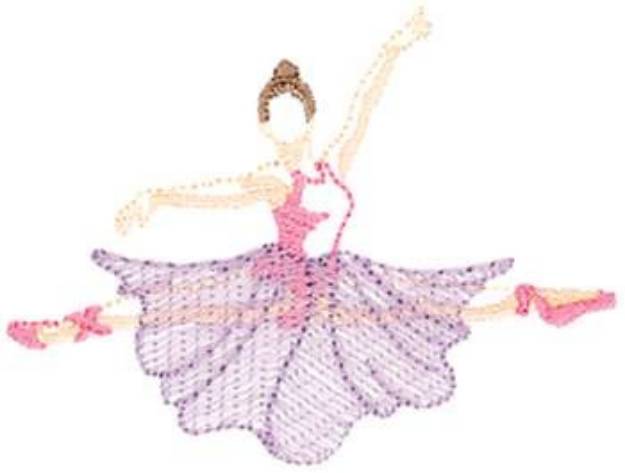 Picture of Ballerina Machine Embroidery Design
